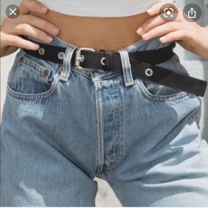 Brandy Melville Canvas Grommet Belt